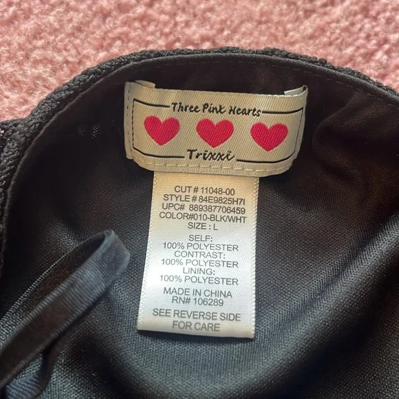 Black and White Flowy Lace Dress Size L - Picture 4 of 8